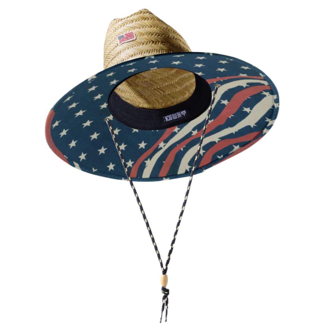 Hemlock Stars & Stripes Signature Lifeguard Straw Hat